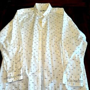 NWOT Tommy Bahama embroidered men’s dress shirt XL